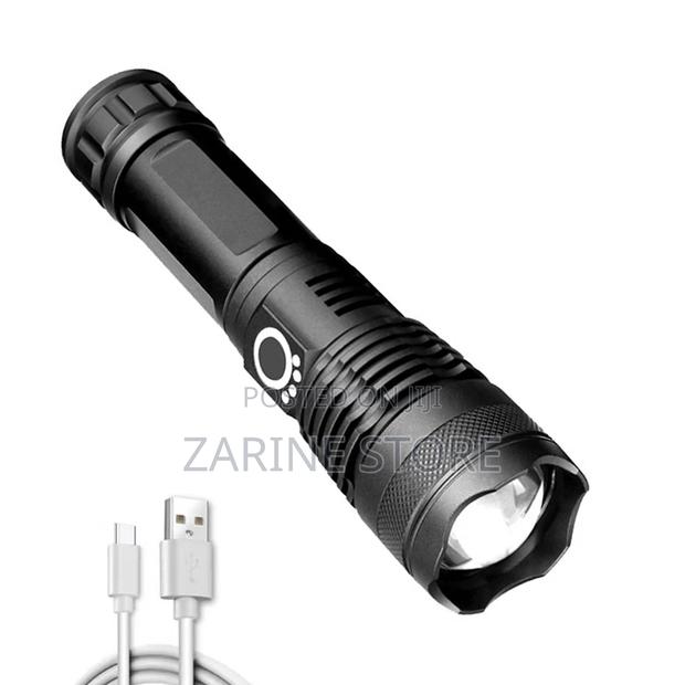 Brightest Flashlight With Zoom P50 Torch - Rechargeable