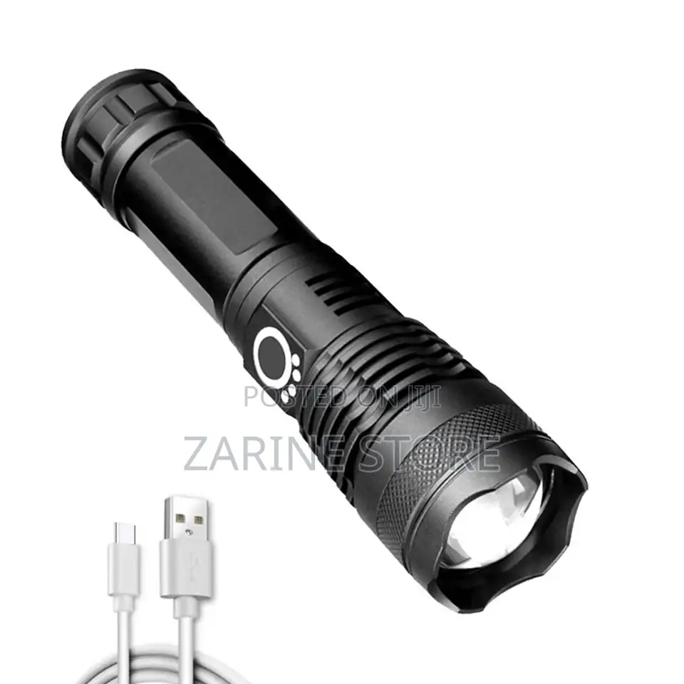 Brightest Flashlight With Zoom P50 Torch - Rechargeable