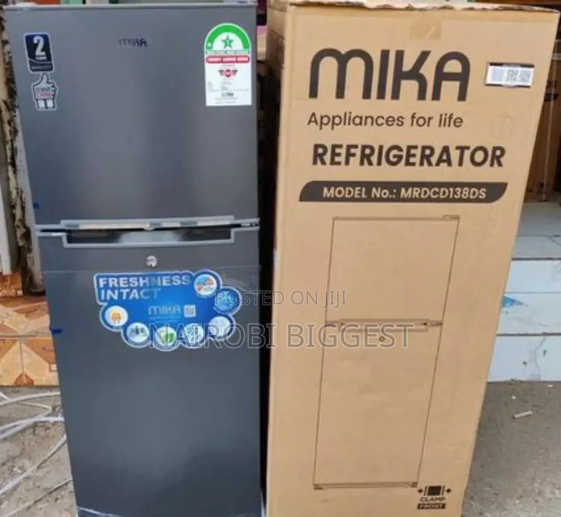 Mika 168litres  Double Door Fridge