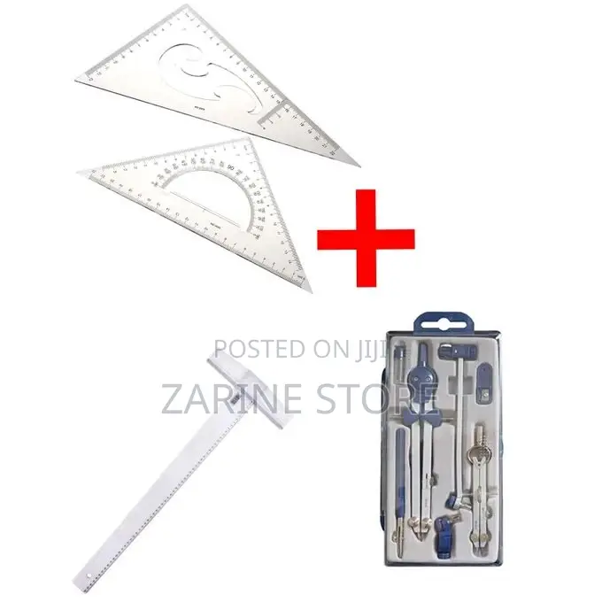Draughtsman's Instrument Drawing Set T Squares Set Squares