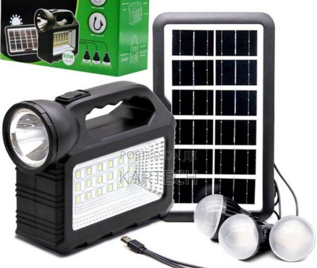 Solar Gdtimes GD-101 With 3 Lights And Solar Panel 80W - main view