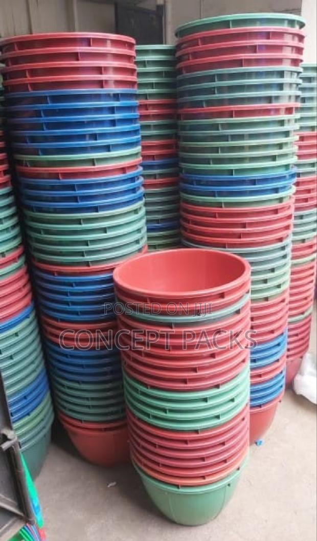 5pcs Dull Jumbo Basin.