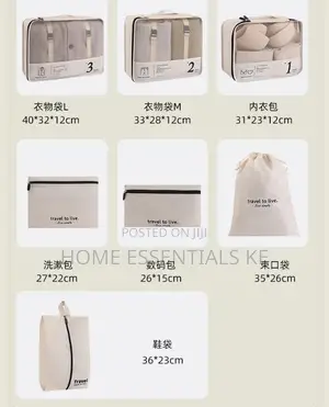 *7in 1 Travel Bag Organiser* Water Proof