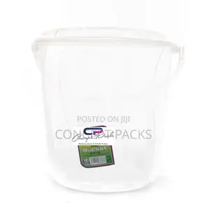 20 Litres Clear Bucket With Lid.