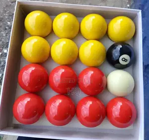 Pool Table / Billiards Balls Set Balls Balls Yellow Red L3v