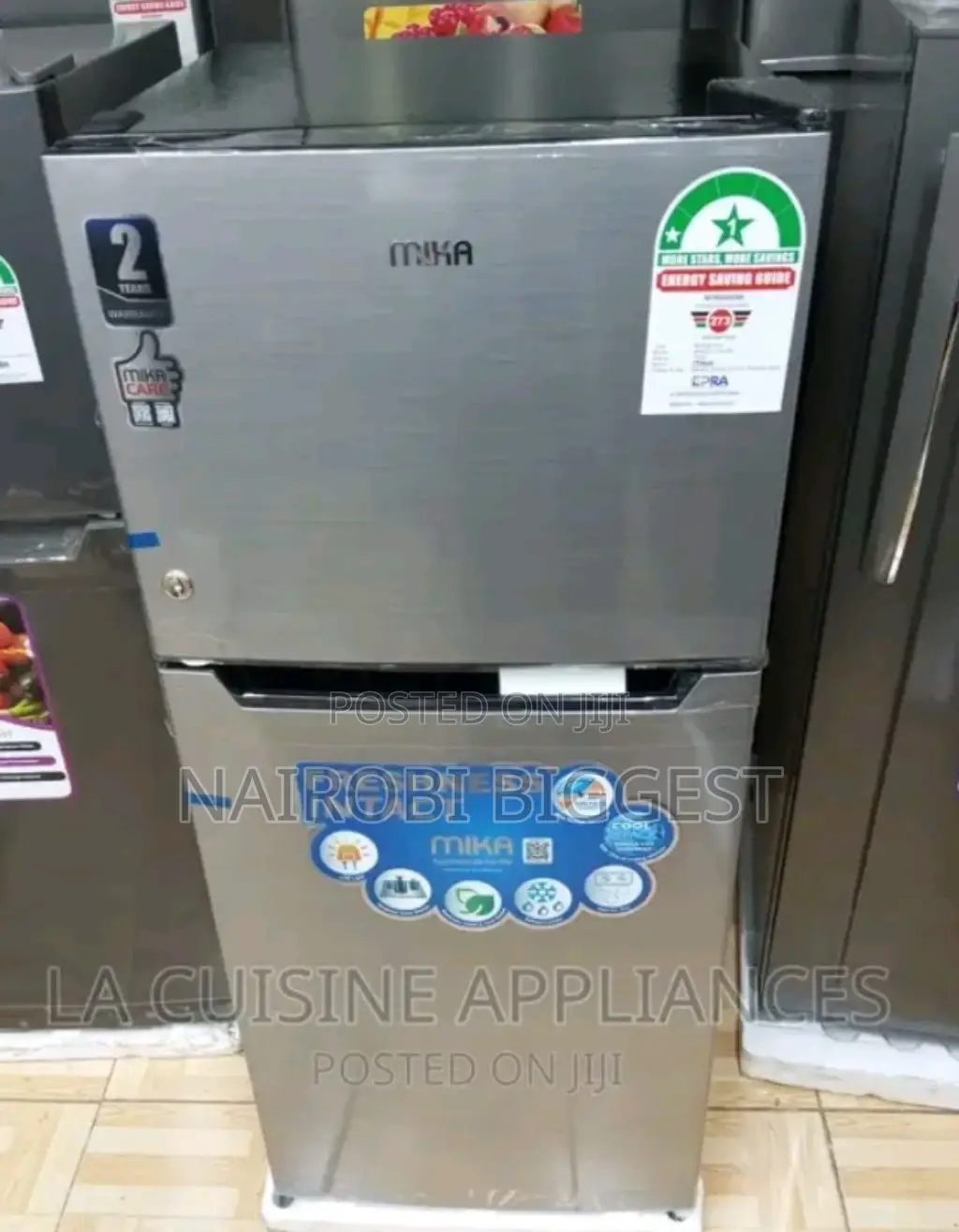 Mika 202litres Double Door Fridge Non Frost