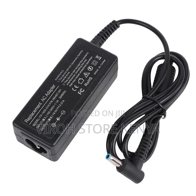 HP Blue Pin Hp Laptop Charger + Free Flower Cable