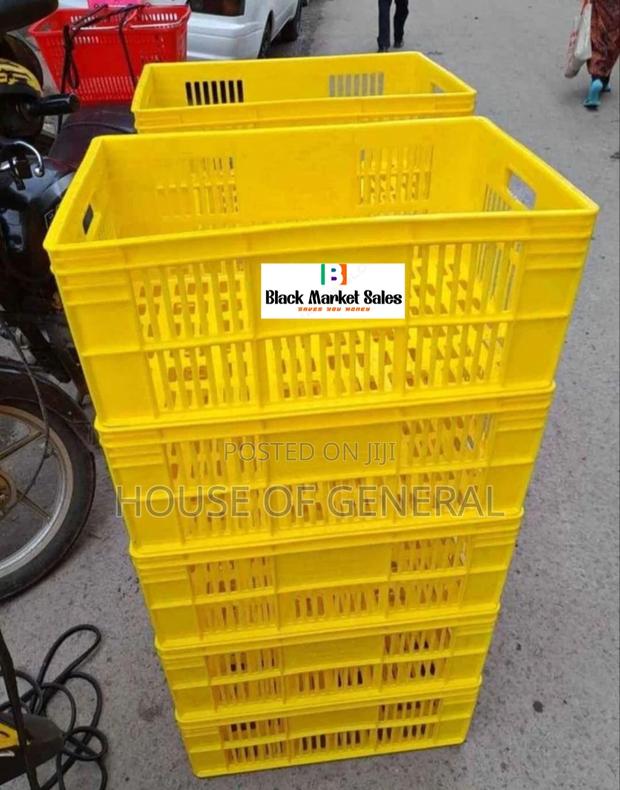 Normal Plastic Crates H300 X W400 X L 585 Mm - main view