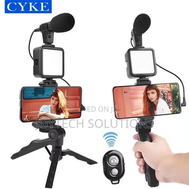 Selfie Stick Stand Microphone Lighting Tripod Vedio Kit. - main view