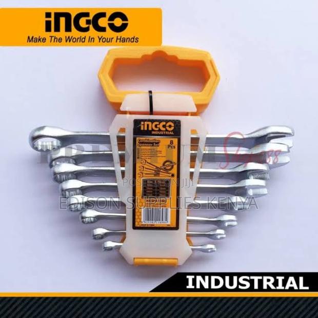 Spanners Set Ingco Combination Spanners Set 8pc Open/Closed - thumbnail 3