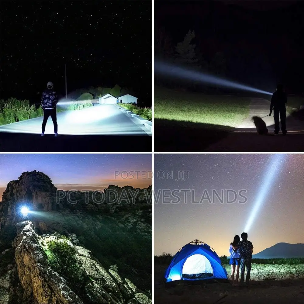Yierblue Rechargeable Spotlight, Super Bright 10,000 Lm