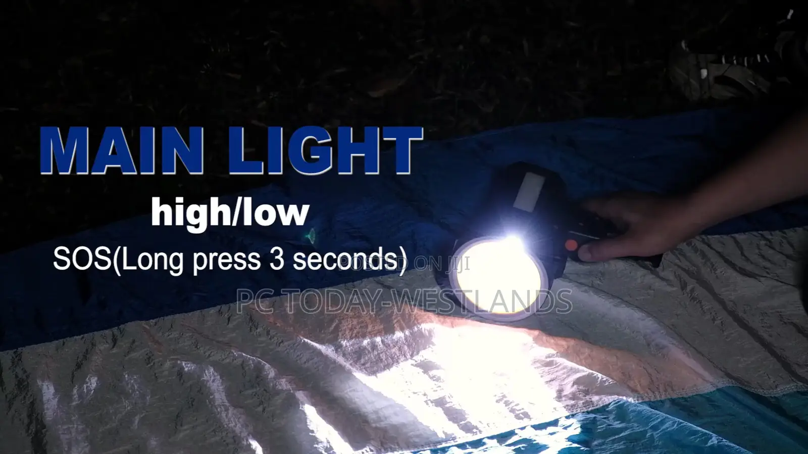 Yierblue Rechargeable Spotlight, Super Bright 10,000 Lm
