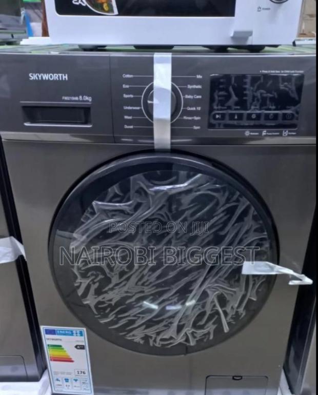 Skyworth 8kgs Front Load Washer- Wash And Spin - main view