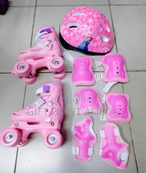 Full Set Four Wheels Adjustable Skates for Kids