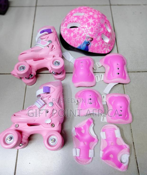 Full Set Four Wheels Adjustable Skates for Kids - thumbnail 2