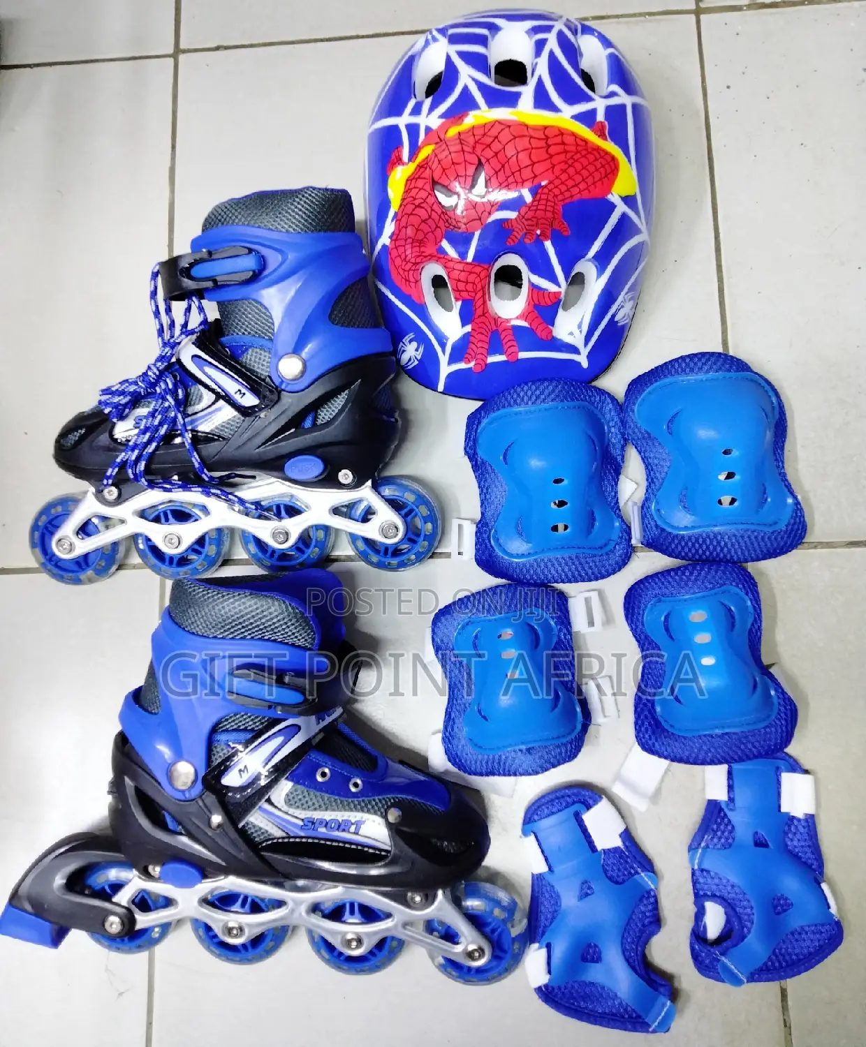 Blue Full Set Roller Skates for Kids