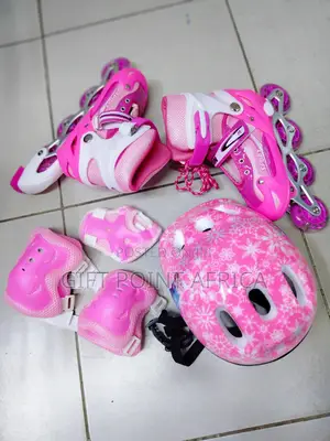 Pink Full Set Roller Skates for Kids
