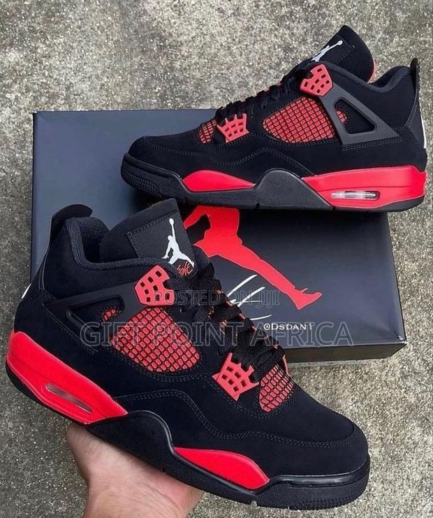 Air Jordan 4 Thunder Red Sneakers - main view