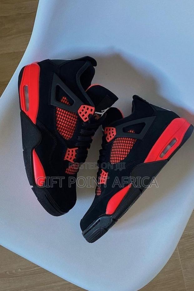 Air Jordan 4 Thunder Red Sneakers - main view