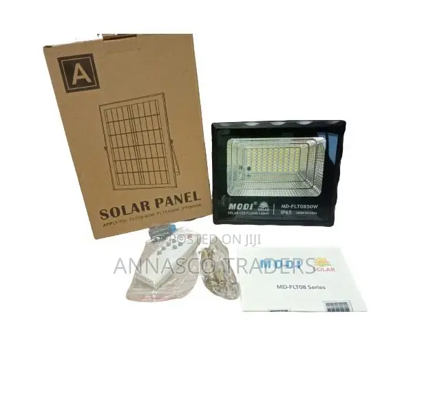 Modi 100W Solar Security Floodlight With a Solar Panel