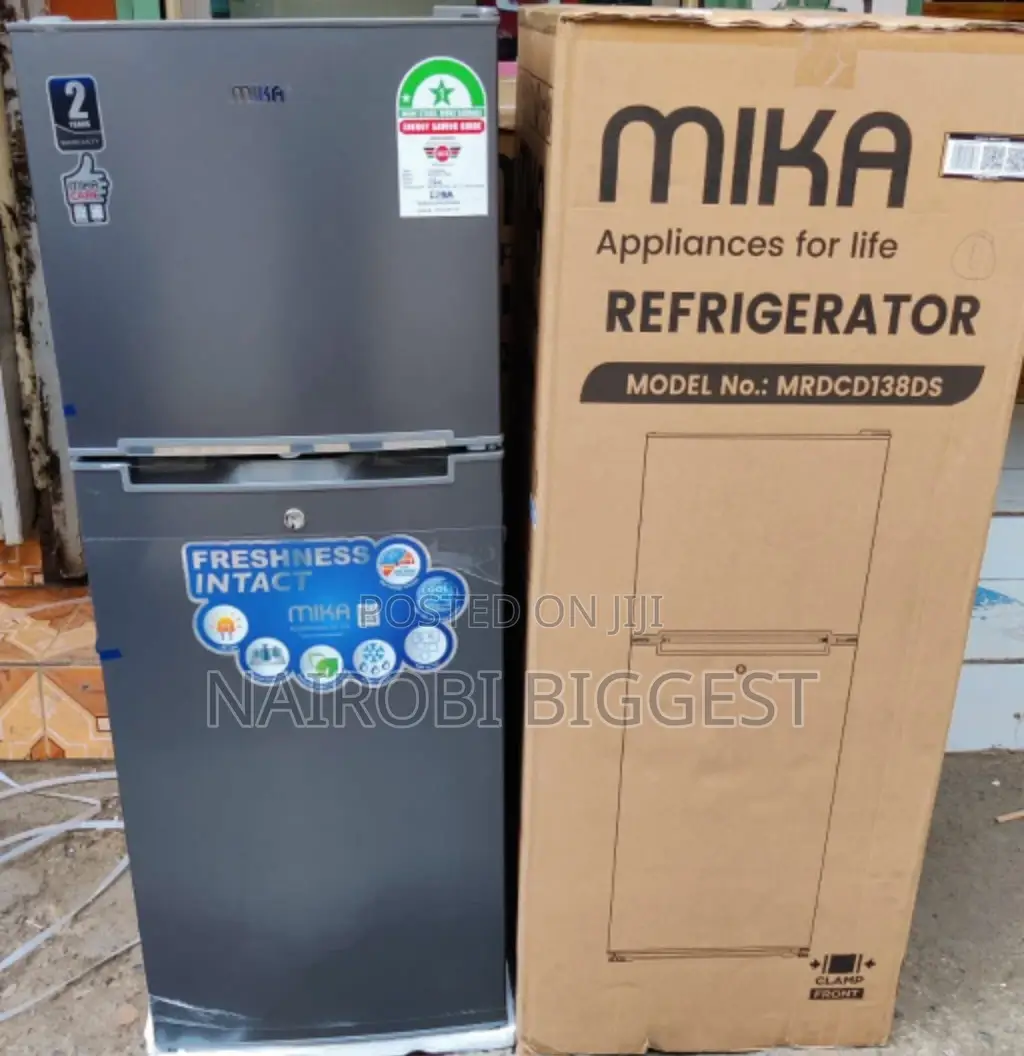 Mika 202litres No Frost Refrigerator Double Door