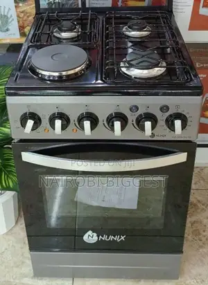 Nunix 3gas+1electric Standing Cooker