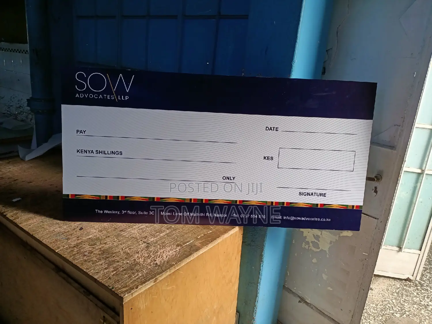 Dummy Cheque for Events
