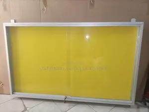 Lockable Glass Sliding Notice Board 150cm X 90cm