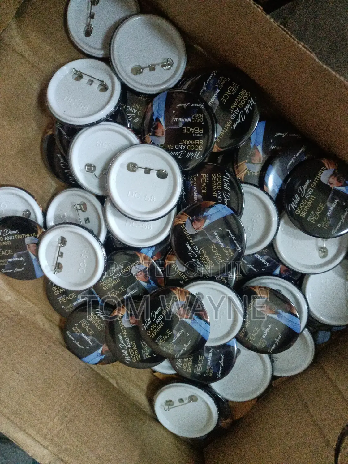 Button Badges With Pins