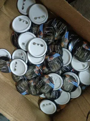 Button Badges With Pins