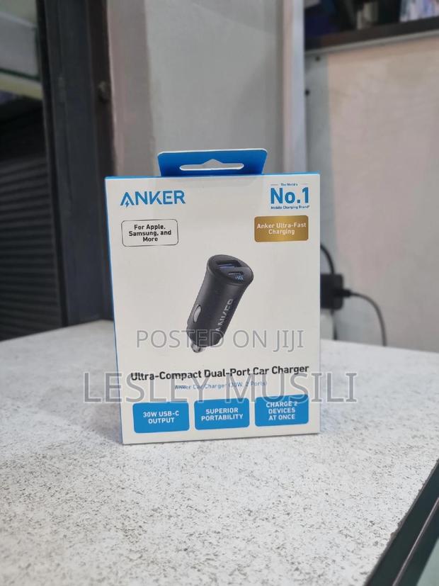 Anker 30W 2-Port Type C Fast Car Charger Ultra Port