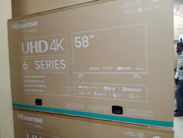 Hisense 58" Smart Vidaa Uhd Frameless Tv - main view