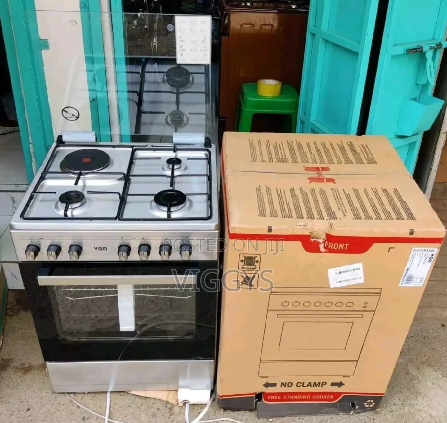 Brand New Von 60 by 60 Standing Cooker Silver