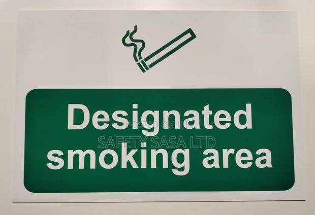 Designated Smoking Area Signage - main view
