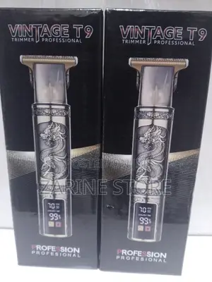 Professional Vintage T9 Trimmer, T Blades, USB Charging