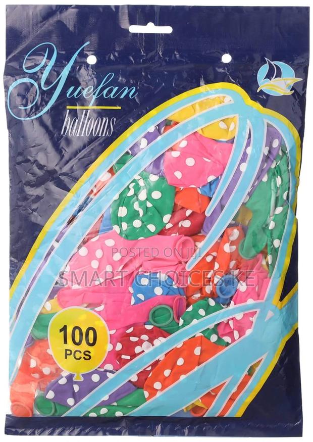 Packet of 100pcs Dotted Balloons