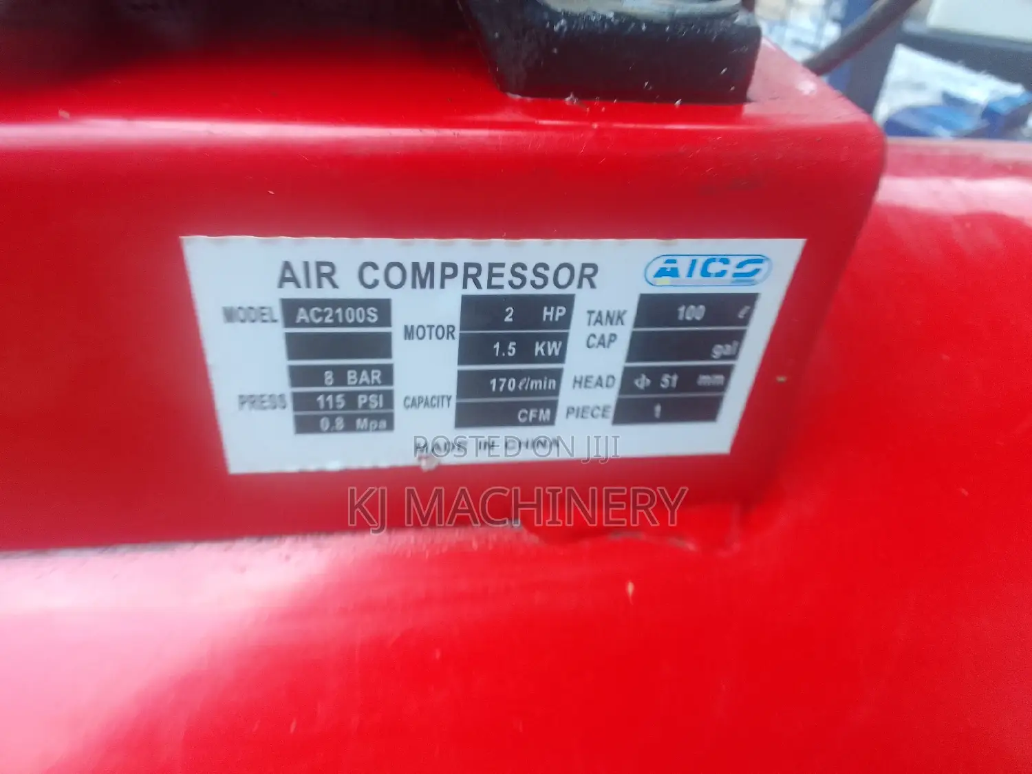 Slightly Use ELECTRIC Compressor 100l Capacity