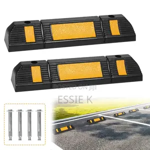 Reflective Rubber Wheel Stoppers