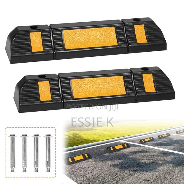 Reflective Rubber Wheel Stoppers