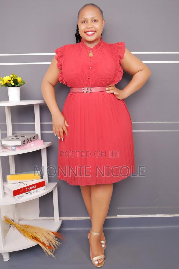 Classy Black Chiffon Dress - thumbnail 3