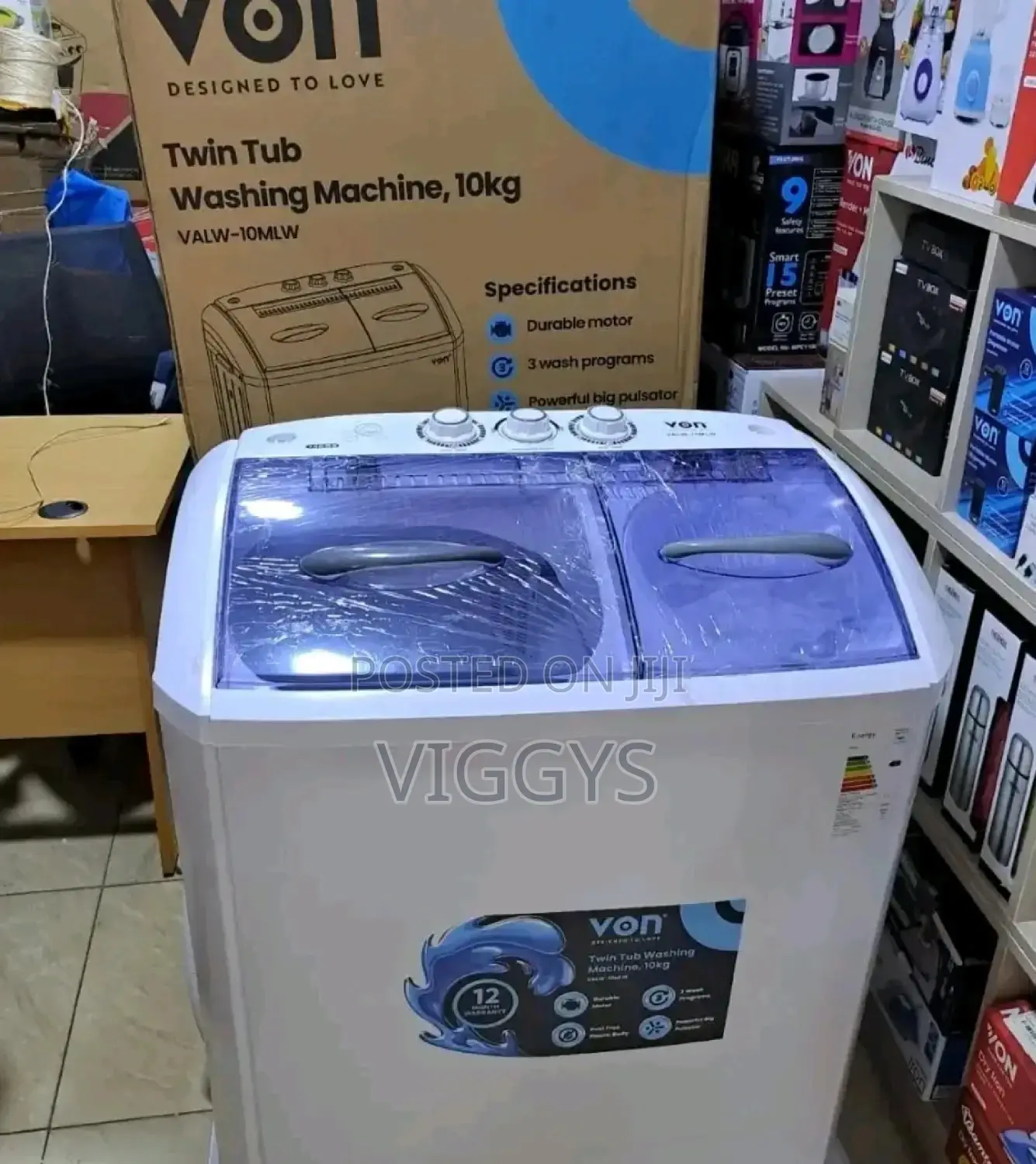 New 10 Kg Washing Machine Von Twin Tub