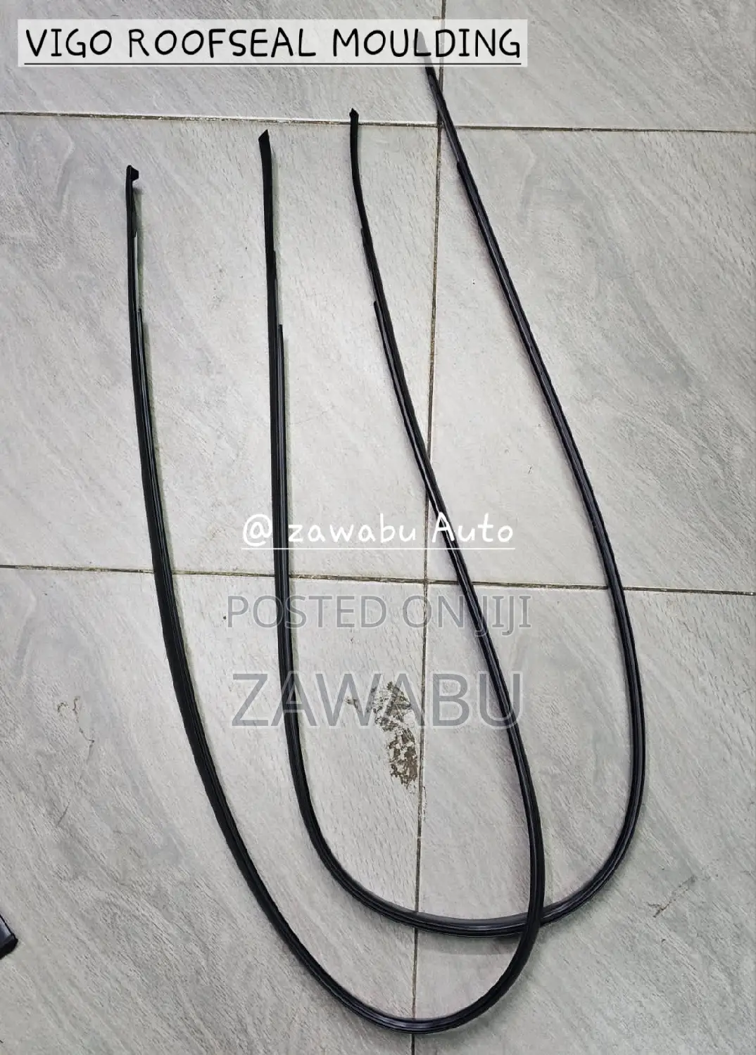 Roof Mouldings Hilux Vigo 05_15 Black