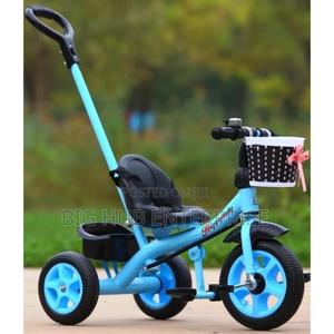 Kids’ Tricycle With Parent Push Handle-Blue