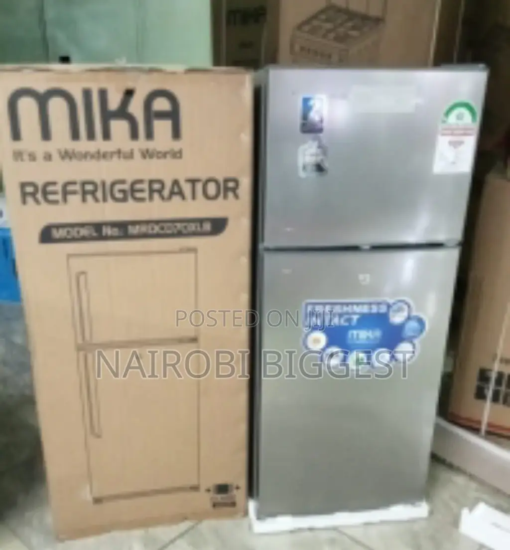 Mika 118litres Double Door Refrigerator