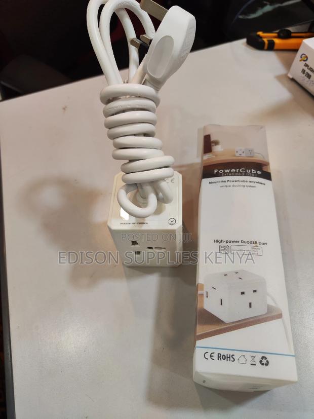 Cube Extension Cables + 3 Usb Ports 4 Way Multiplug Sockets - thumbnail 5