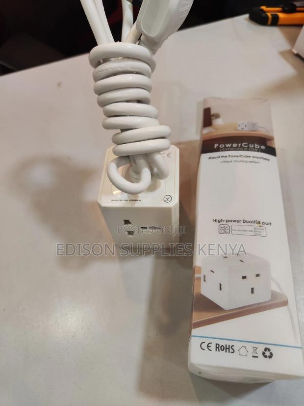 Cube Extension Cables + 3 Usb Ports 4 Way Multiplug Sockets - thumbnail 4