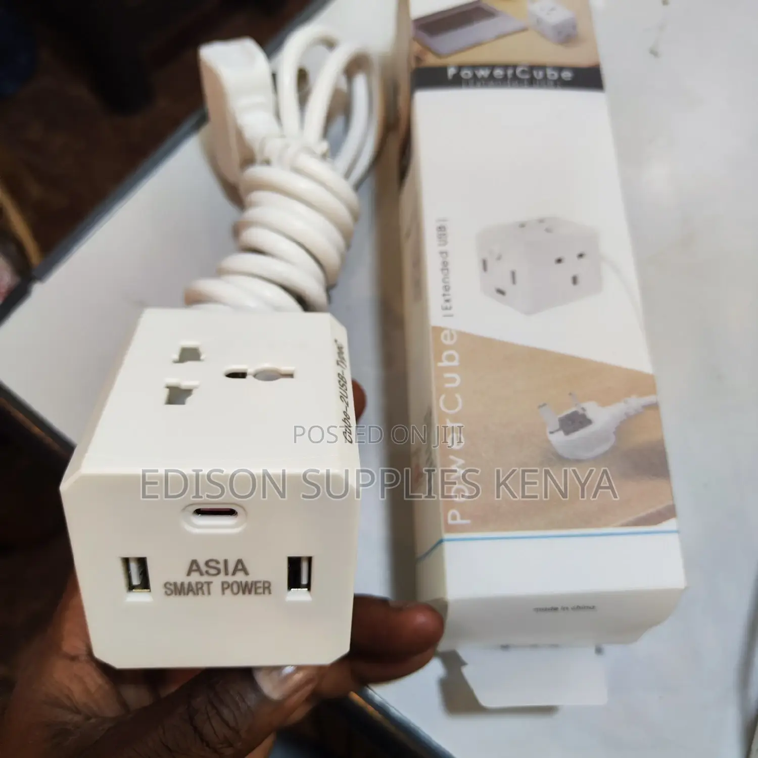Cube Extension Cables + 3 Usb Ports 4 Way Multiplug Sockets