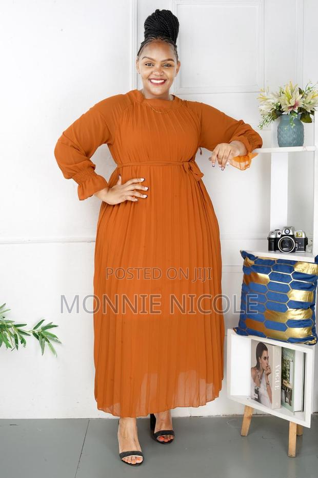 Burnt Orange Stylish Dress - main view