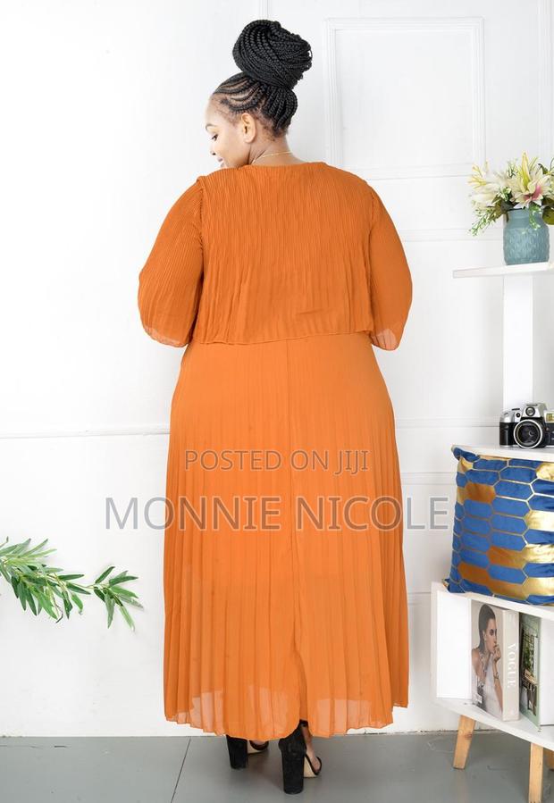 Burnt Orange Stylish Dress - thumbnail 3
