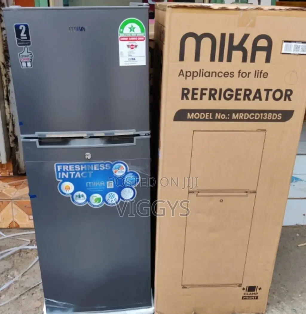 Mika 138litre Double Door Fridge